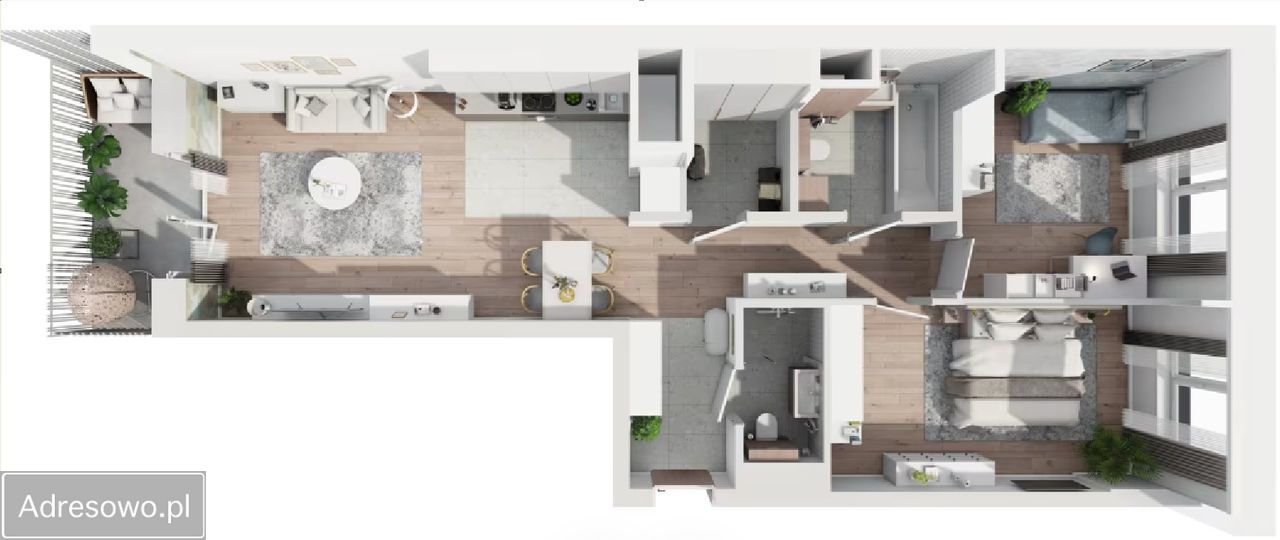 Mieszkanie 3-pokojowe Warszawa Wola, ul. Gumińska. Zdjęcie 8