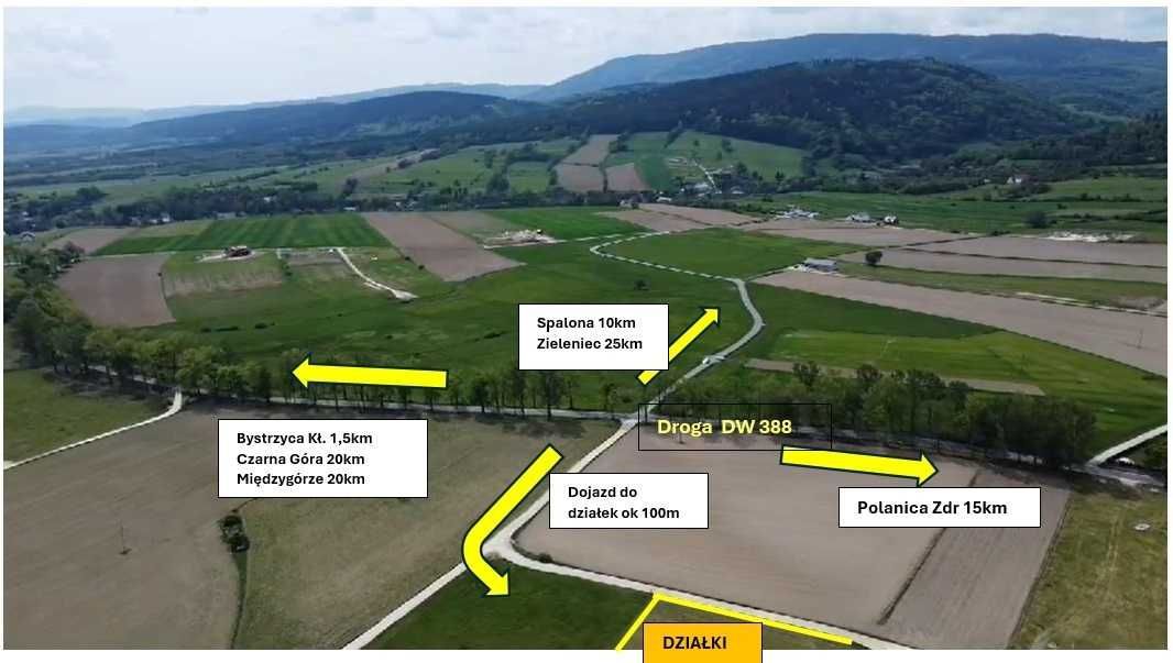Działka rolno-budowlana Bystrzyca Kłodzka. Zdjęcie 3
