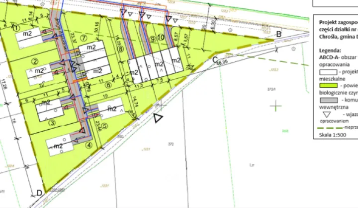 Działka budowlana Chrośla, ul. Sosnowa