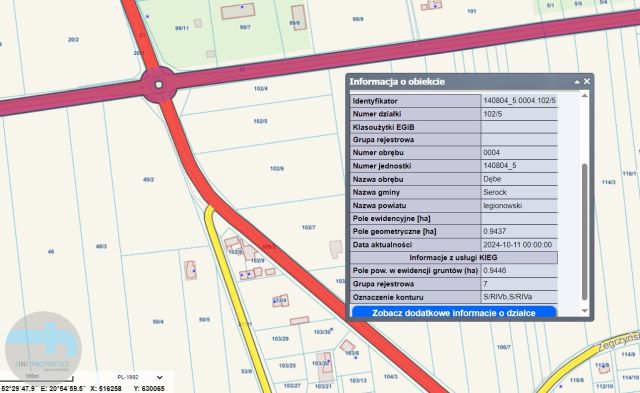 Działka inwestycyjna Dębe. Zdjęcie 4
