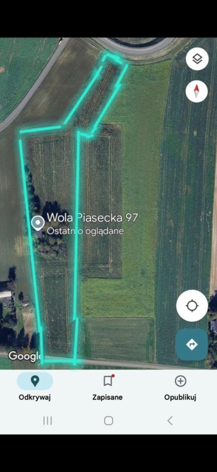 Działka siedliskowa Wola Piasecka
