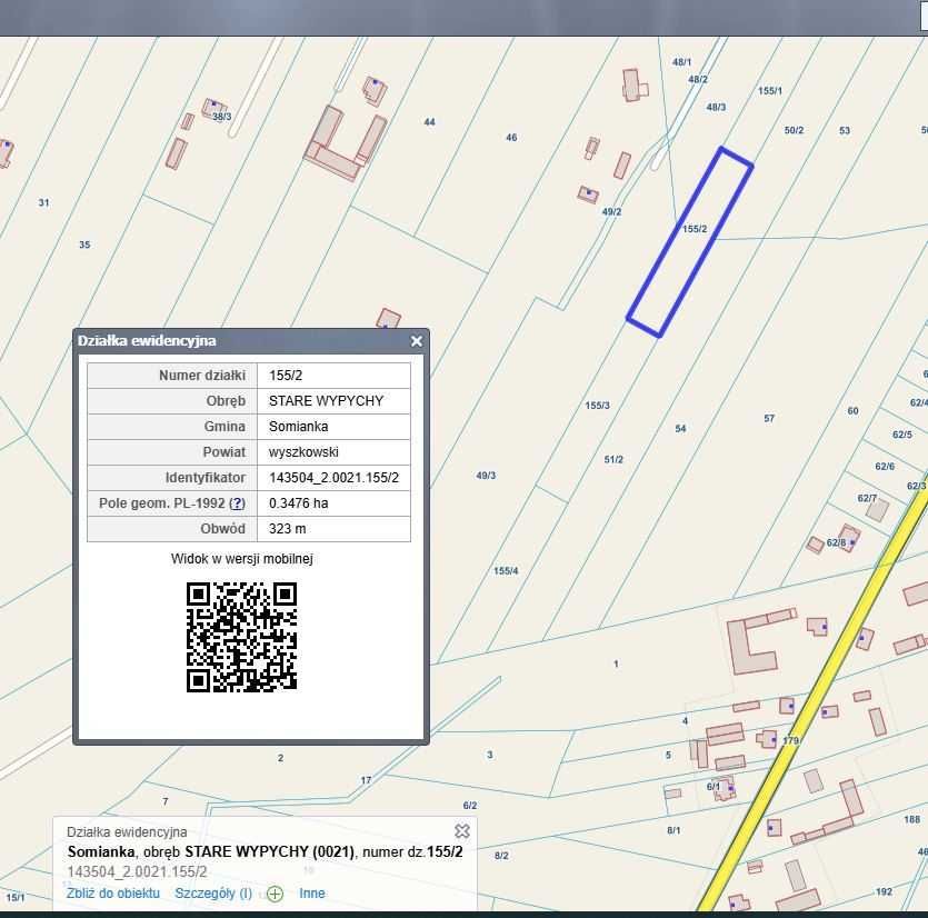 Działka rolno-budowlana Stare Wypychy. Zdjęcie 5
