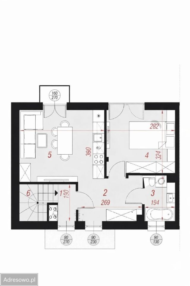 Mieszkanie 2-pokojowe Ciechocinek, ul. Piaskowa. Zdjęcie 6