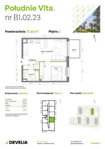 Mieszkanie 2-pokojowe Gdańsk Orunia Górna, ul. Kazimierza Wielkiego. Zdjęcie 7
