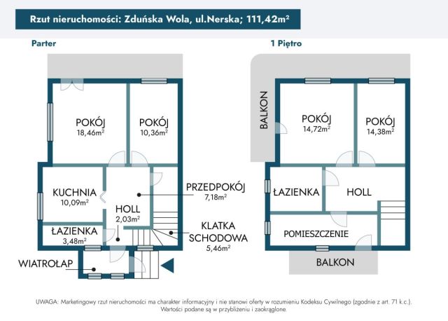 dom wolnostojący, 5 pokoi Zduńska Wola, ul. Nerska. Zdjęcie 16