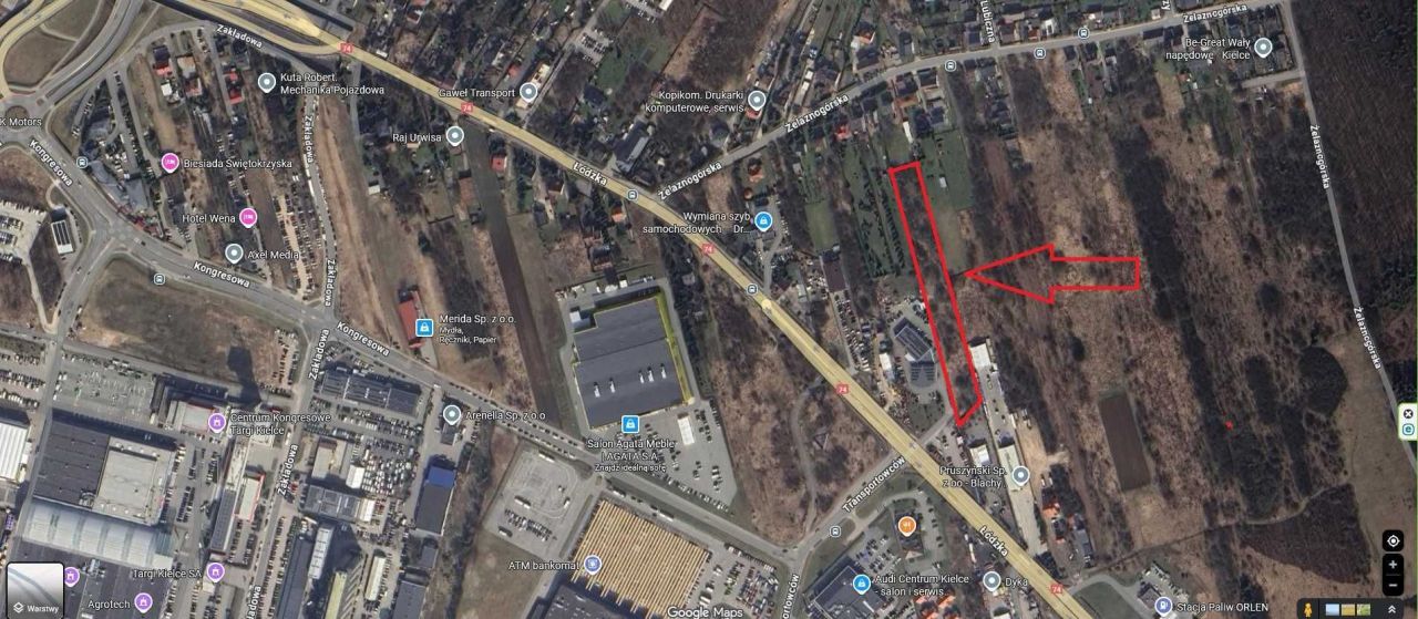 Działka rolna Kielce, ul. Łódzka