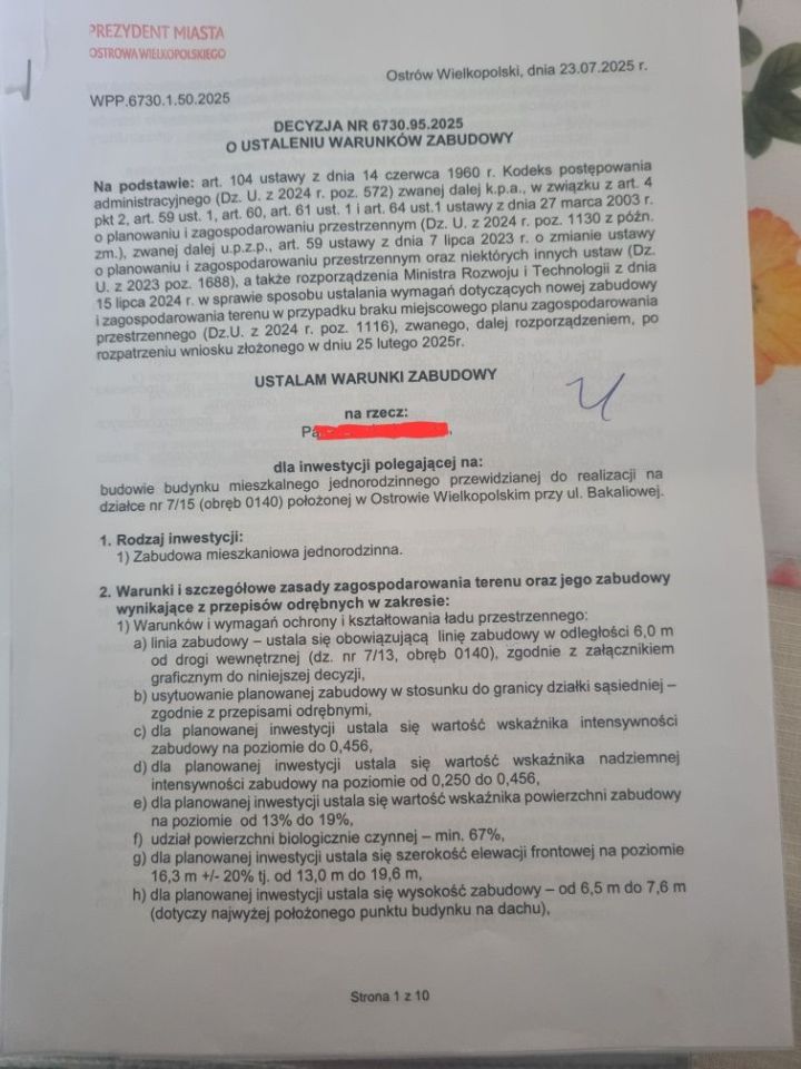 Działka budowlana Ostrów Wielkopolski Zębców, ul. Bakaliowa. Zdjęcie 3