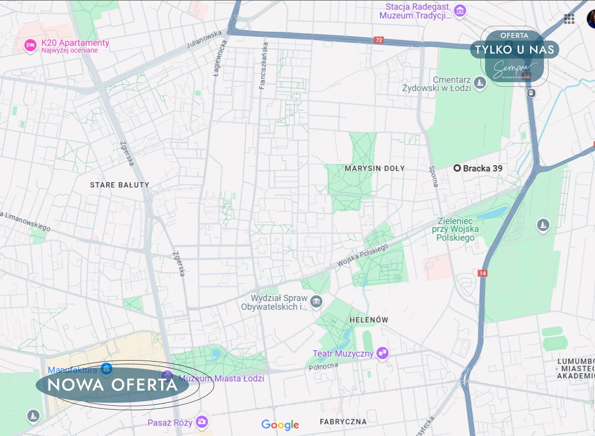 Mieszkanie 2-pokojowe Łódź Doły, ul. Bracka. Zdjęcie 9