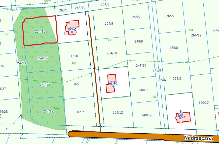 Działka budowlana Dębe Wielkie, ul. Nadrzeczna
