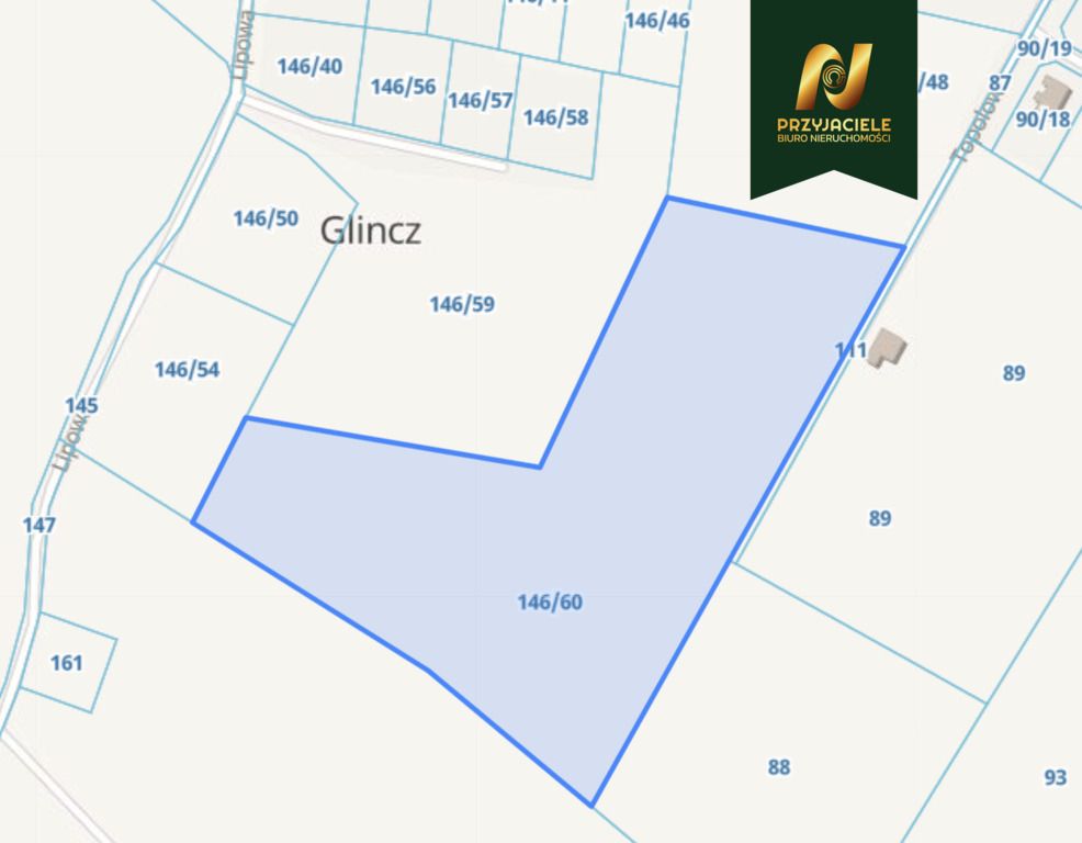 Działka budowlana Glincz, ul. Lipowa. Zdjęcie 7