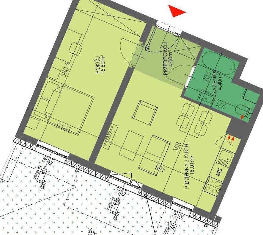 Mieszkanie 2-pokojowe Wrocław Oporów, ul. Ibn Siny Awicenny. Zdjęcie 8