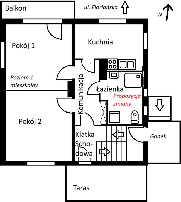 dom wolnostojący, 4 pokoje Jasło Sobniów, ul. Floriańska. Zdjęcie 18