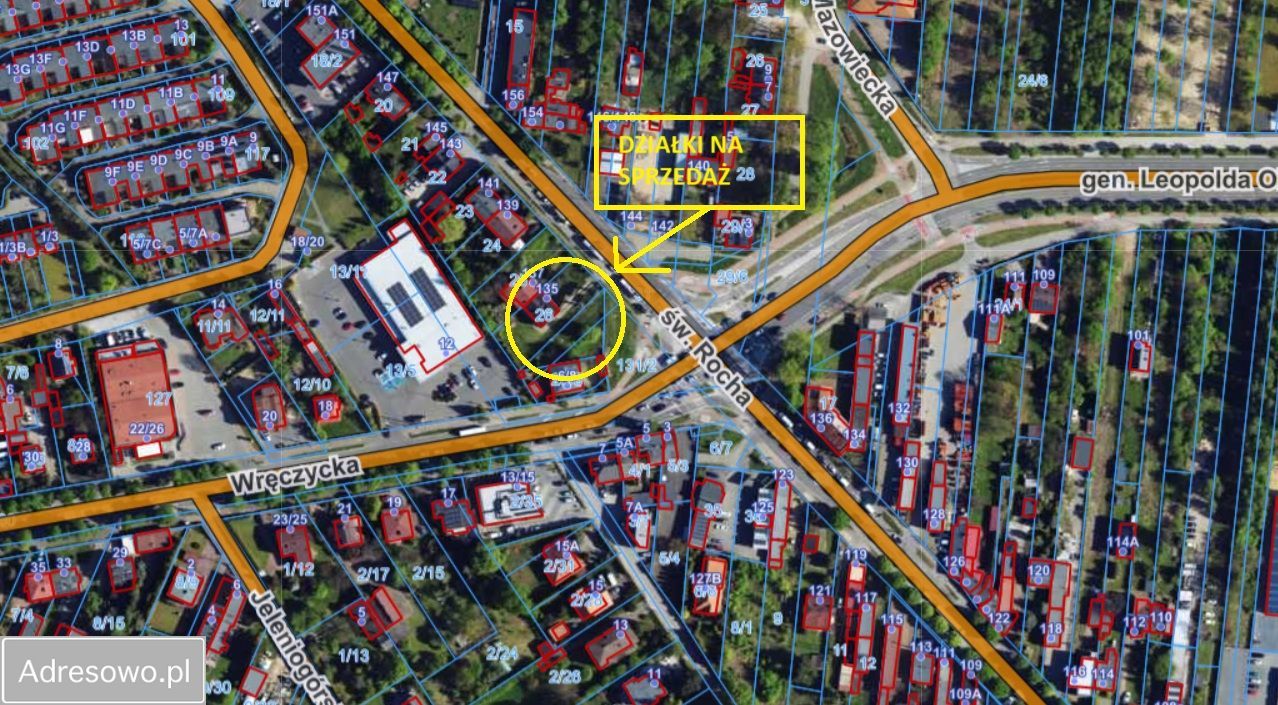 Działka inwestycyjna Częstochowa Lisiniec, ul. św. Rocha. Zdjęcie 2