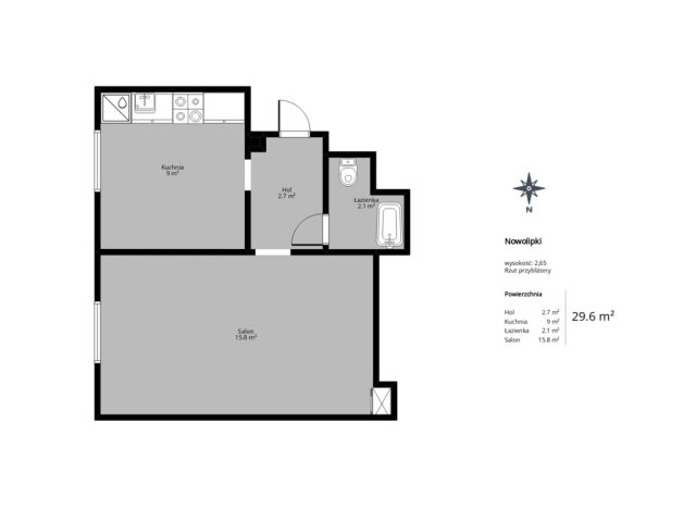 Mieszkanie 1-pokojowe Warszawa Śródmieście, ul. Nowolipie. Zdjęcie 13
