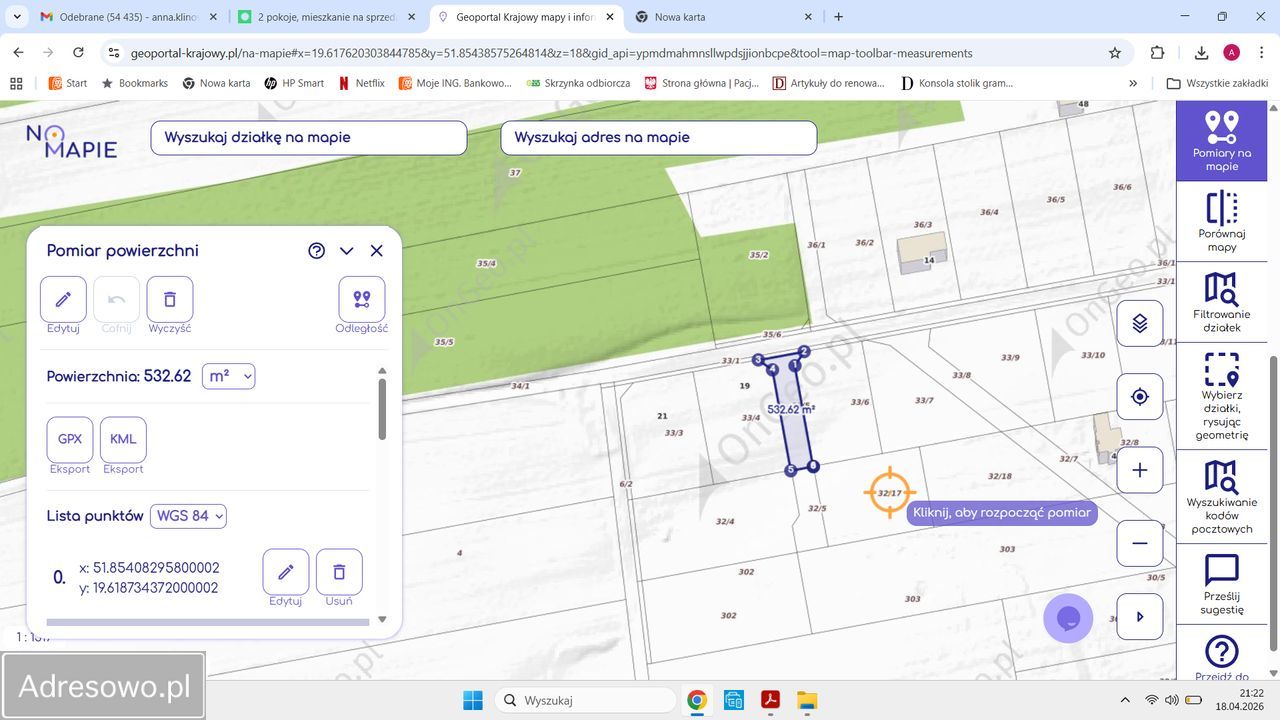 Działka budowlana Stare Skoszewy. Zdjęcie 3