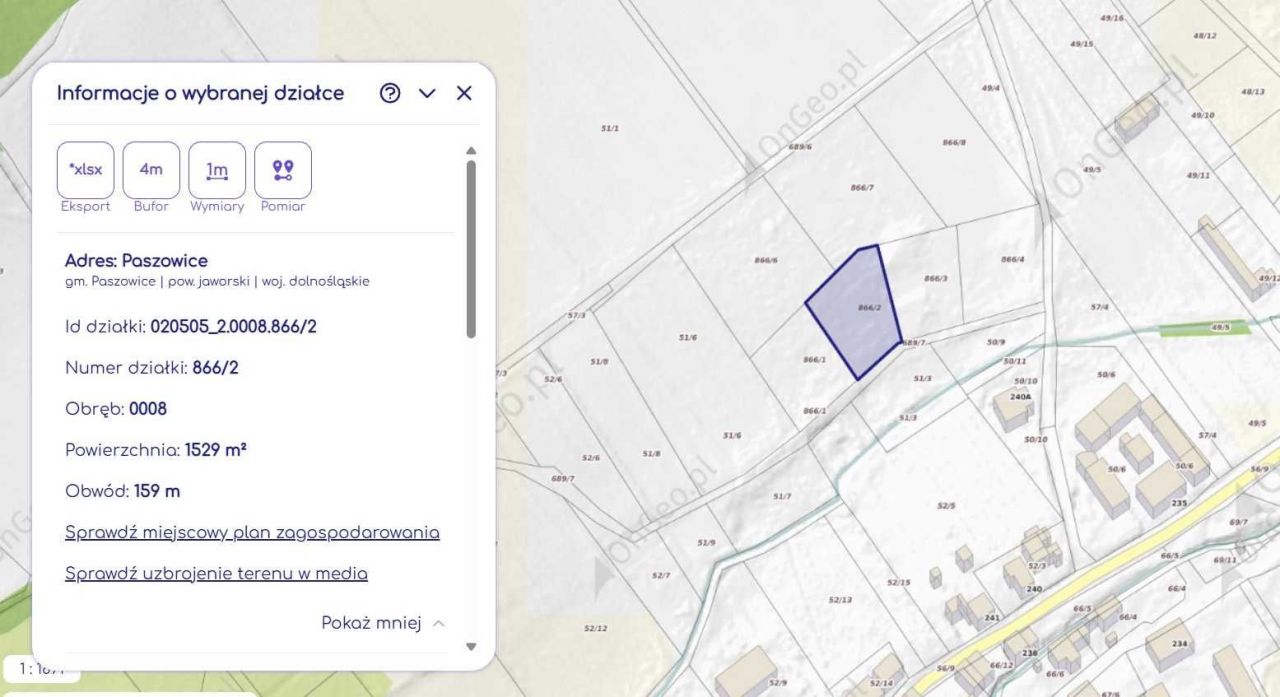 Działka budowlana Paszowice. Zdjęcie 3