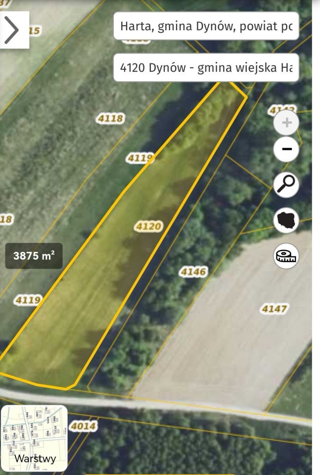 Działka rolna Harta. Zdjęcie 2