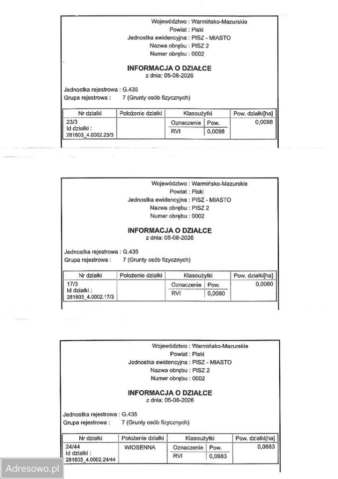 Działka budowlana Pisz, ul. Wiosenna. Zdjęcie 2