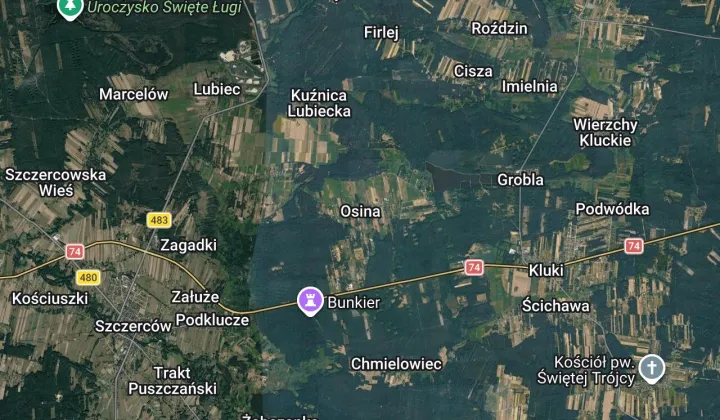 Działka budowlana Osina