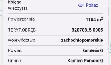 Działka budowlana Kamień Pomorski