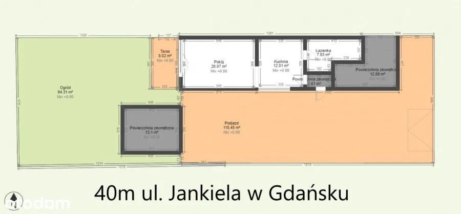 Mieszkanie 1-pokojowe Gdańsk Wzgórze Mickiewicza, ul. Jankiela. Zdjęcie 14
