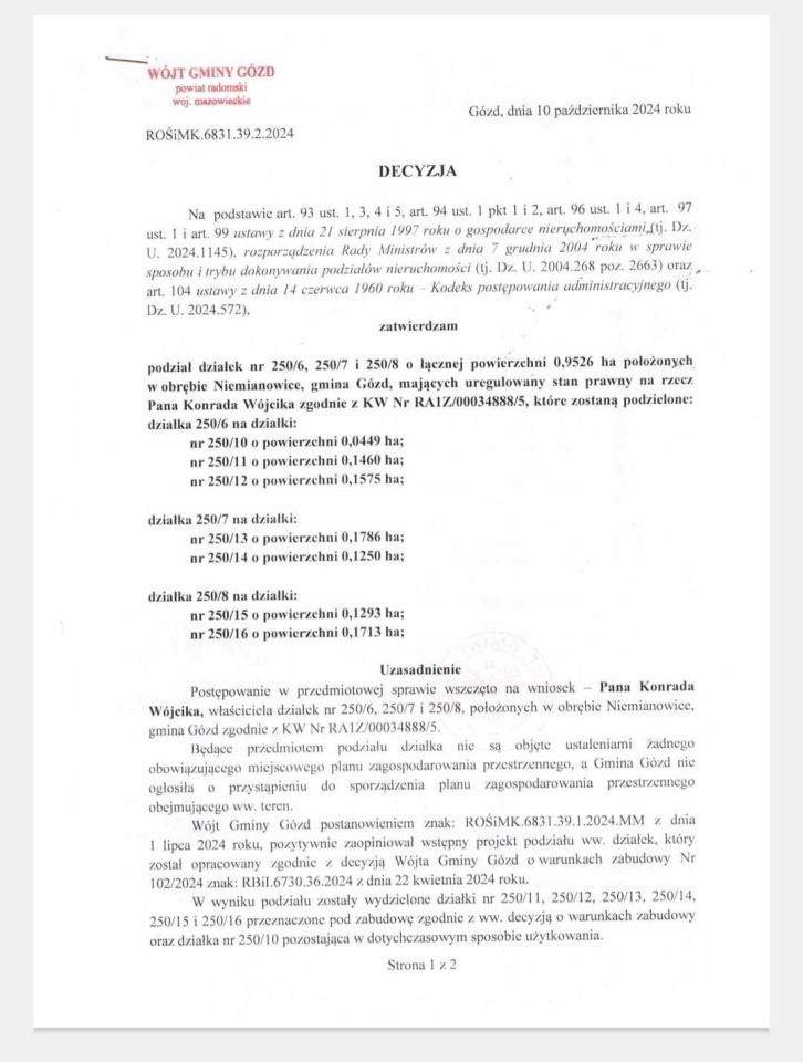 Działka budowlana Niemianowice. Zdjęcie 2