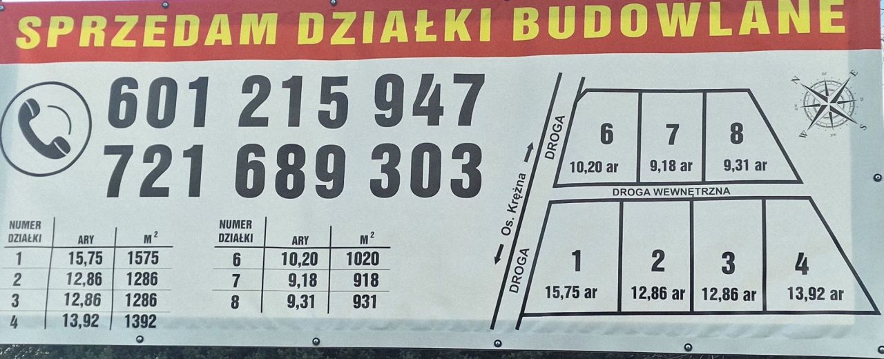 Działka budowlana Krężna. Zdjęcie 5