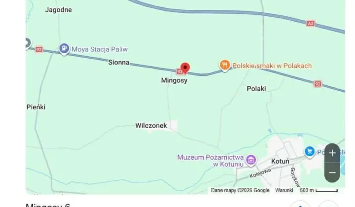 Działka budowlana Mingosy