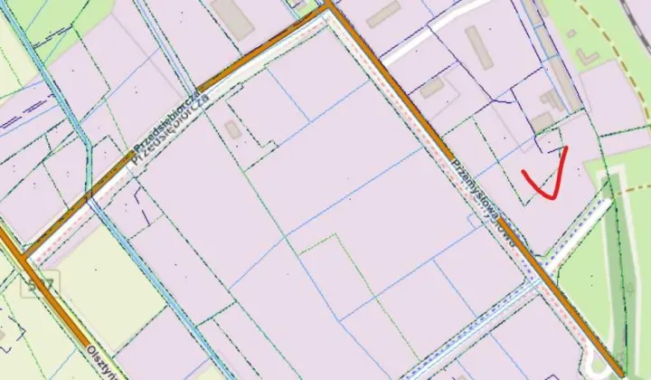 Działka inwestycyjna Orneta