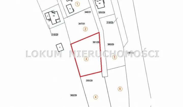 Działka budowlana Jastrzębie-Zdrój Cisówka, ul. Traugutta