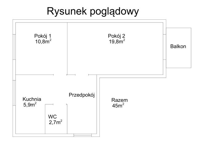 Mieszkanie 2-pokojowe Gdańsk Przymorze, ul. Opolska. Zdjęcie 5