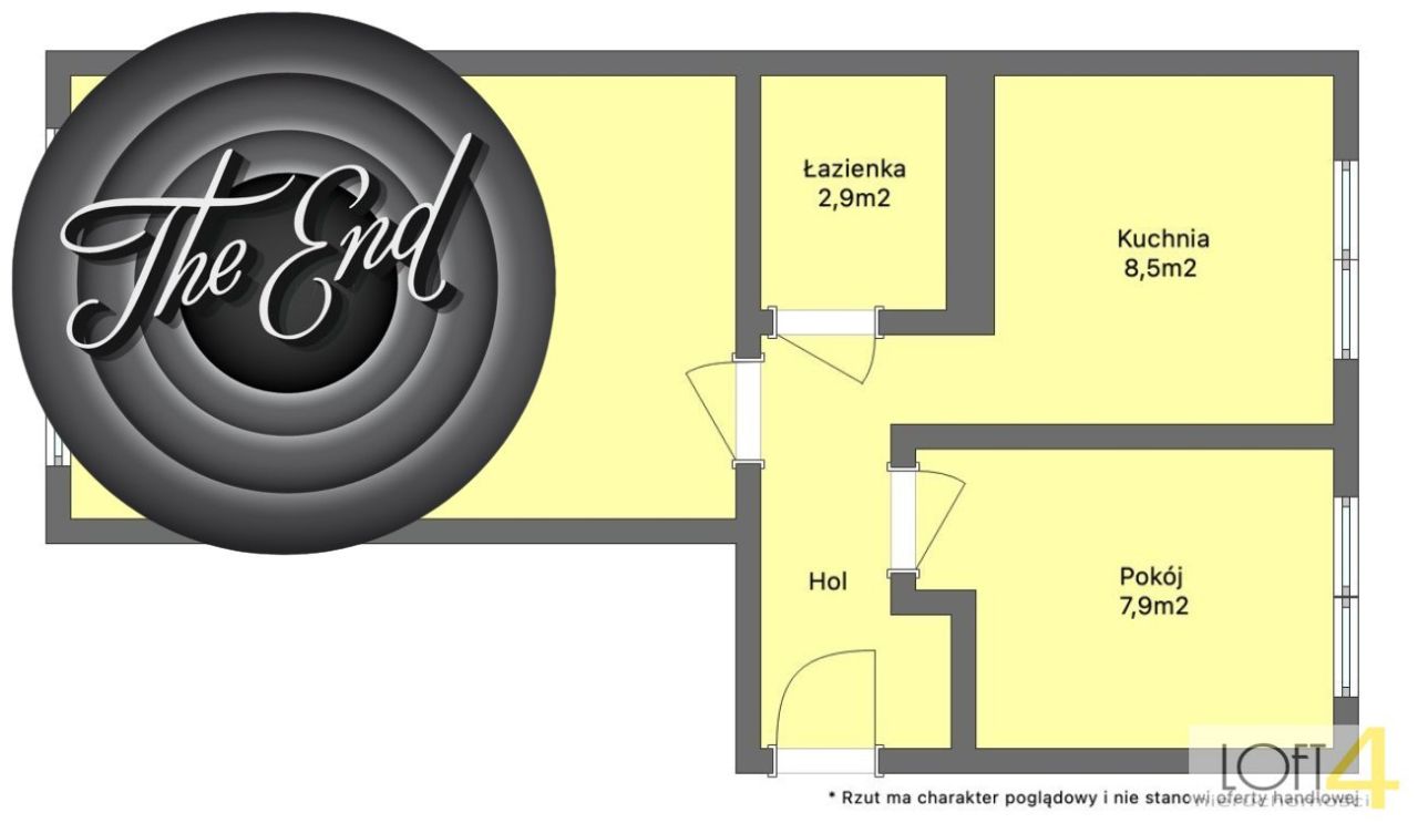 Mieszkanie 2-pokojowe Nowy Sącz, al. Aleje Wolności. Zdjęcie 13