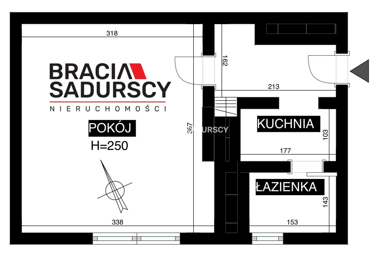 Mieszkanie 1-pokojowe Kraków Krowodrza, ul. Kazimierza Wielkiego. Zdjęcie 3