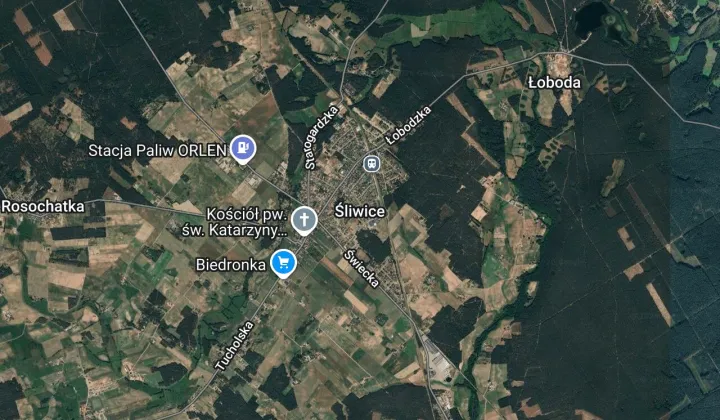Działka budowlana Śliwice, Spokojna