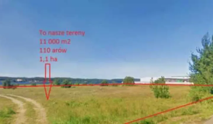 Działka inwestycyjna Lubkowo