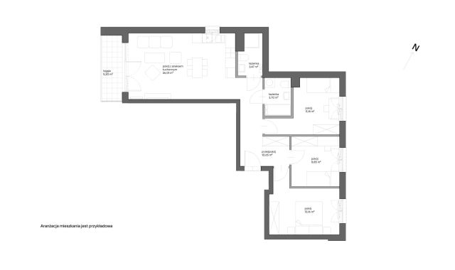 Mieszkanie 4-pokojowe Kraków Bieżanów, ul. Henryka i Karola Czeczów. Zdjęcie 7