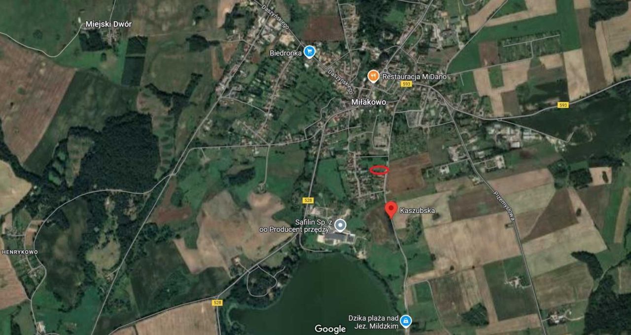 Działka budowlana Miłakowo, ul. Kaszubska. Zdjęcie 2