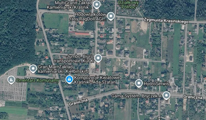 Działka budowlana Kraśnik Kraśnik Fabryczny, ul. Zachodnia
