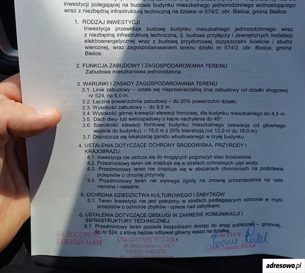 Działka budowlana Bielice. Zdjęcie 5