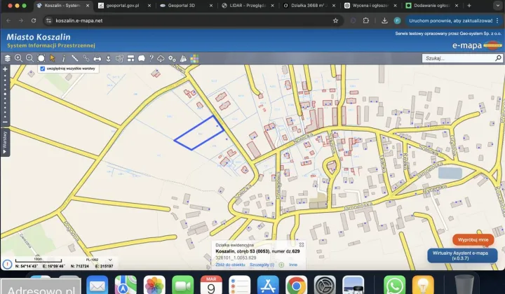 Działka budowlana Koszalin Jamno, ul. Promowa