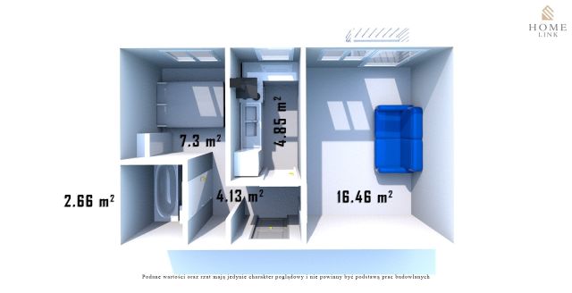 Mieszkanie 2-pokojowe Olsztyn Jaroty, ul. Fryderyka Leyka. Zdjęcie 15