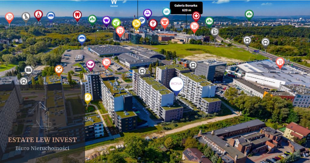 Mieszkanie 3-pokojowe Kraków Podgórze Duchackie, ul. Walerego Sławka. Zdjęcie 11