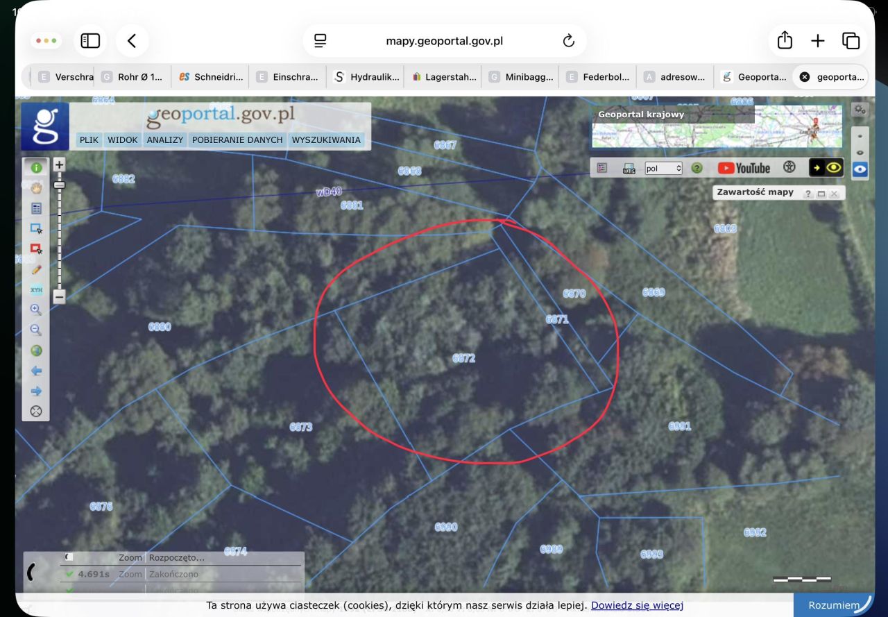 Działka rolno-budowlana Tokarnia Parchule. Zdjęcie 4