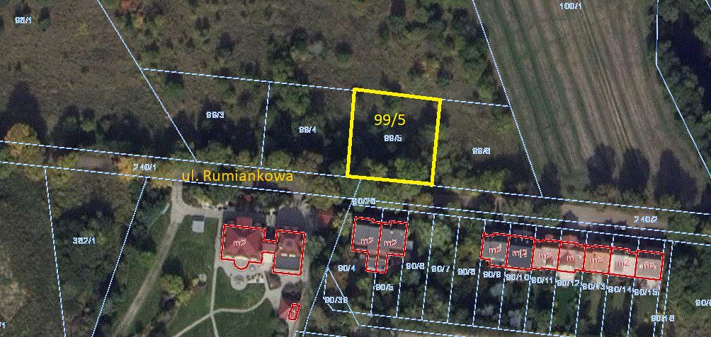 Działka budowlana Poznań Umultowo, ul. Rumiankowa