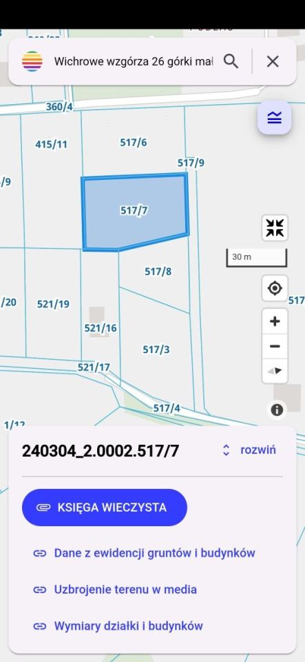 Działka budowlana Górki Małe. Zdjęcie 2