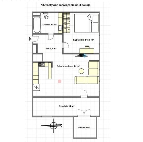 Mieszkanie 2-pokojowe Warszawa Żoliborz, ul. Jasnodworska. Zdjęcie 19
