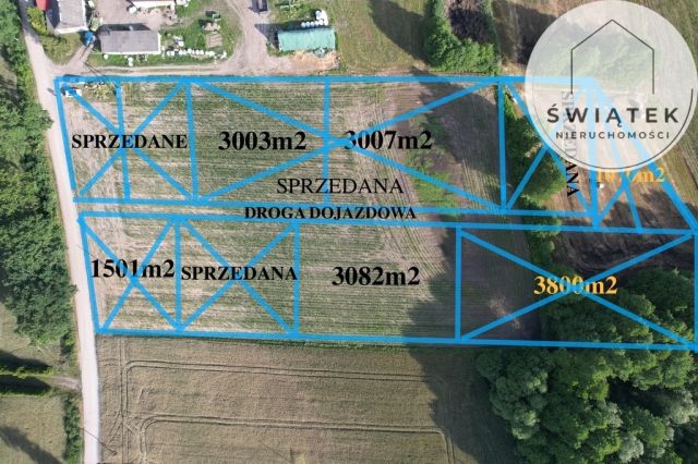 Działka Zarośle Cienkie. Zdjęcie 2