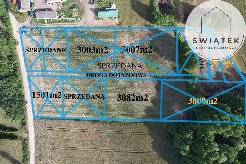 Działka Zarośle Cienkie. Zdjęcie 2