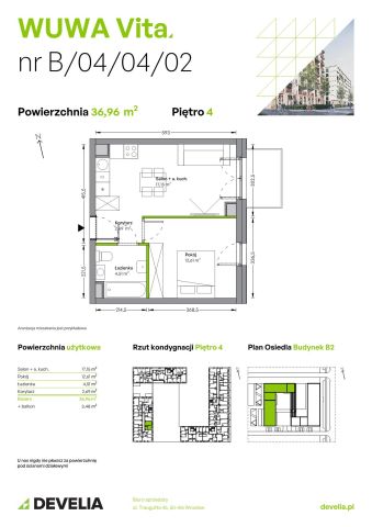 Mieszkanie 2-pokojowe Wrocław Żerniki, ul. Tadeusza Brzozy. Zdjęcie 6