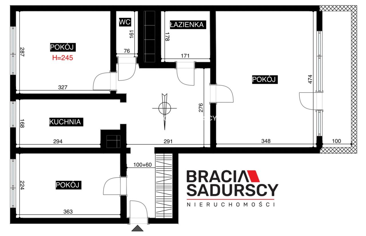 Mieszkanie 3-pokojowe Kraków Podgórze Duchackie, ul. Podedworze. Zdjęcie 16